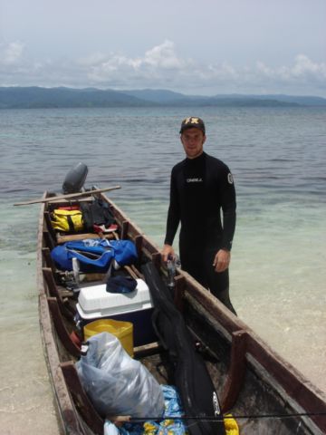 Alexander diving in San Blas